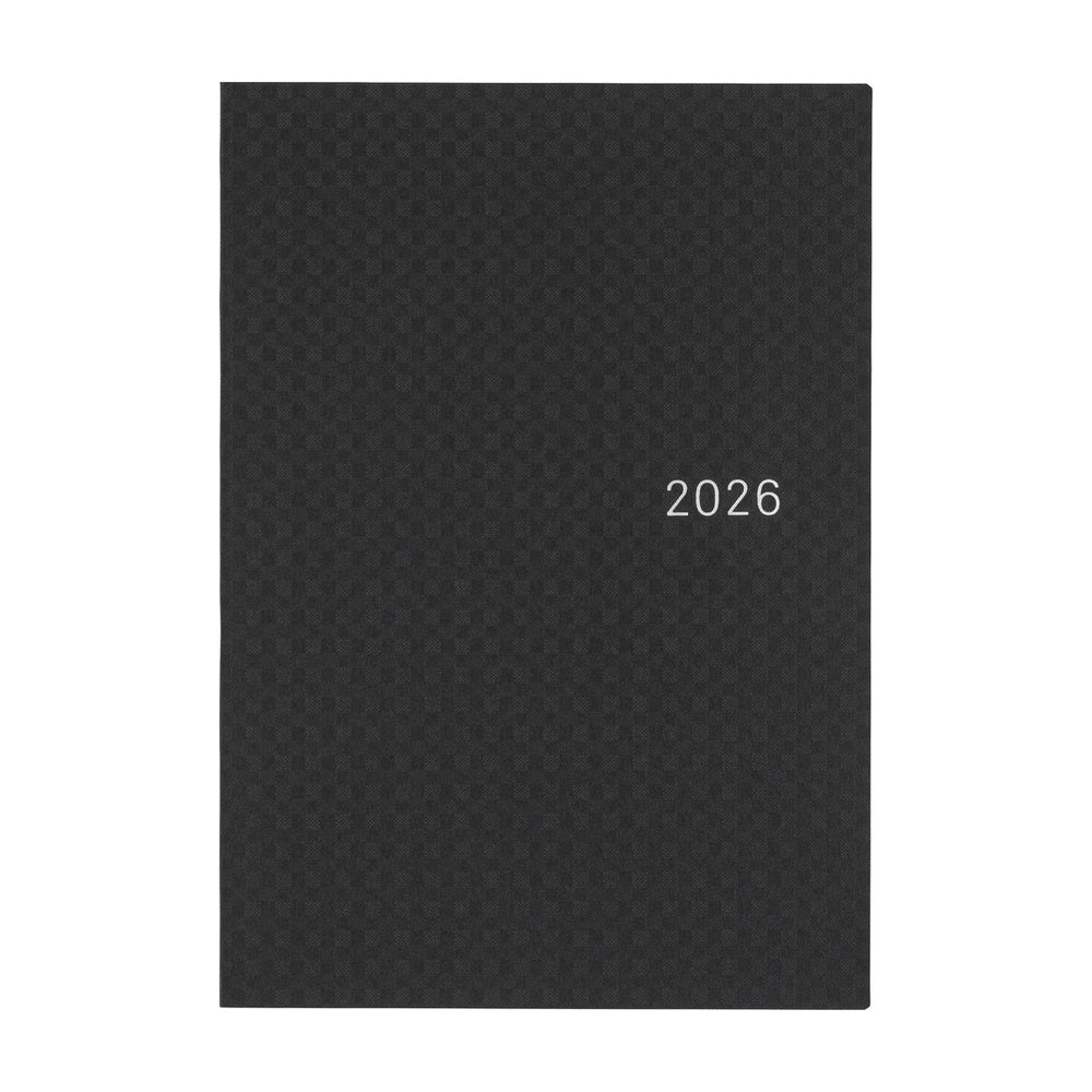Hobonichi Techo 2026 HON, A5 - Paper Series: Black Gingham