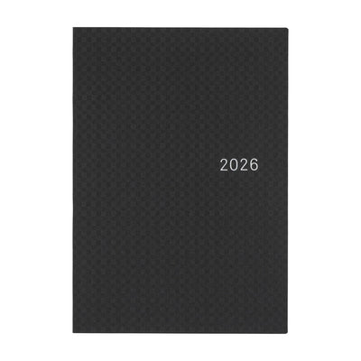 Hobonichi Techo 2026 HON, A5 - Paper Series: Black Gingham