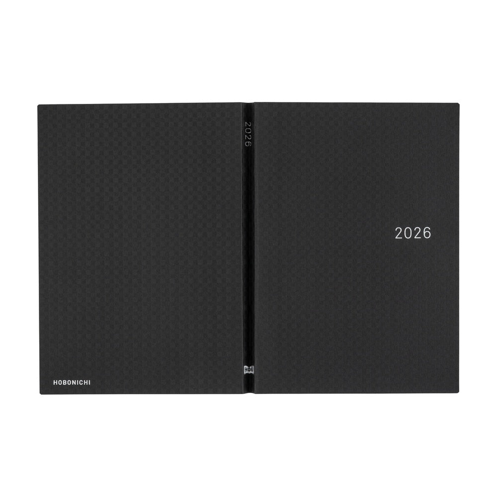 Hobonichi Techo 2026 HON, A5 - Paper Series: Black Gingham
