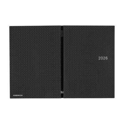 Hobonichi Techo 2026 HON, A5 - Paper Series: Black Gingham