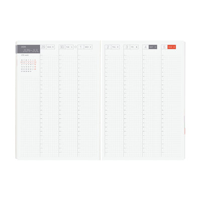 Hobonichi Techo 2026 HON, A5 - Paper Series: Black Gingham