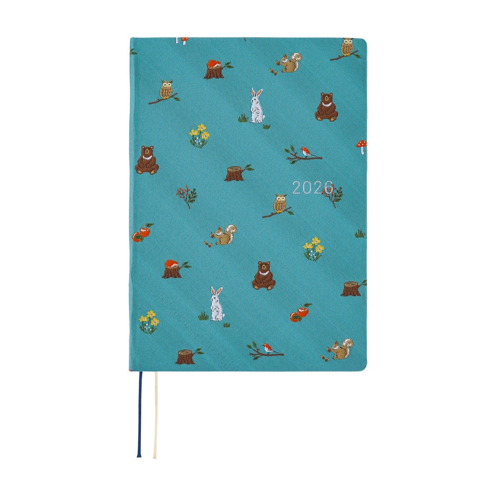Hobonichi Techo 2026 HON, A5 - Bow & Tie: In the Forest (English)