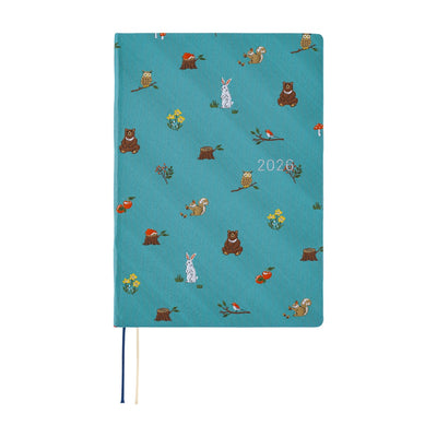 Hobonichi Techo 2026 HON, A5 - Bow & Tie: In the Forest (English)