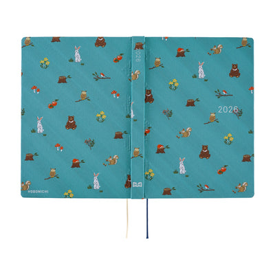 Hobonichi Techo 2026 HON, A5 - Bow & Tie: In the Forest (English)