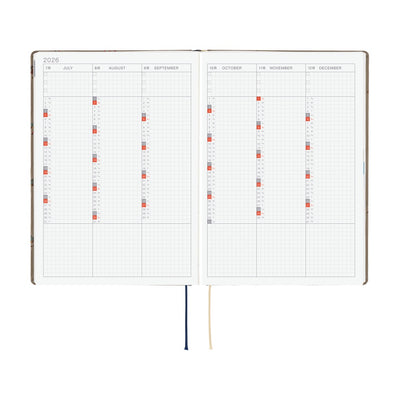Hobonichi Techo 2026 HON, A5 - Bow & Tie: Galloping Horses (English)