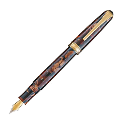 Levenger True Writer Classic Golden Dark Tortoise Fountain Pen