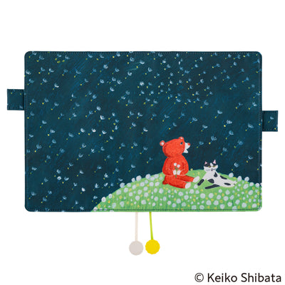 Couverture Cousin Hobonichi Techo 2025, A5 - Keiko Shibata : Douce brise dans un champ de pissenlits