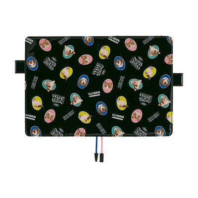 Hobonichi Techo 2026 Cousin Book & Cover, A5 - Candy Stripper: Random Dog & Cat (Jan/Mon Start)