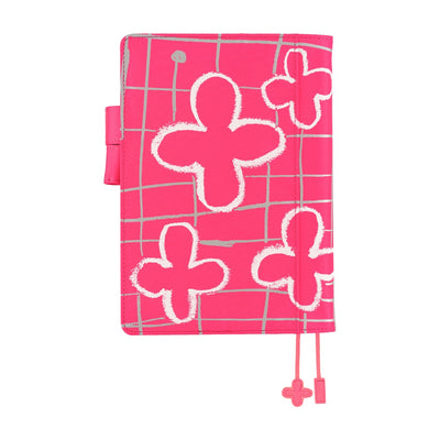 Hobonichi Techo 2026 Original Book & Cover, A5 - Makoto Matsubayashi: Pink Flowers (Jan/Mon Start)