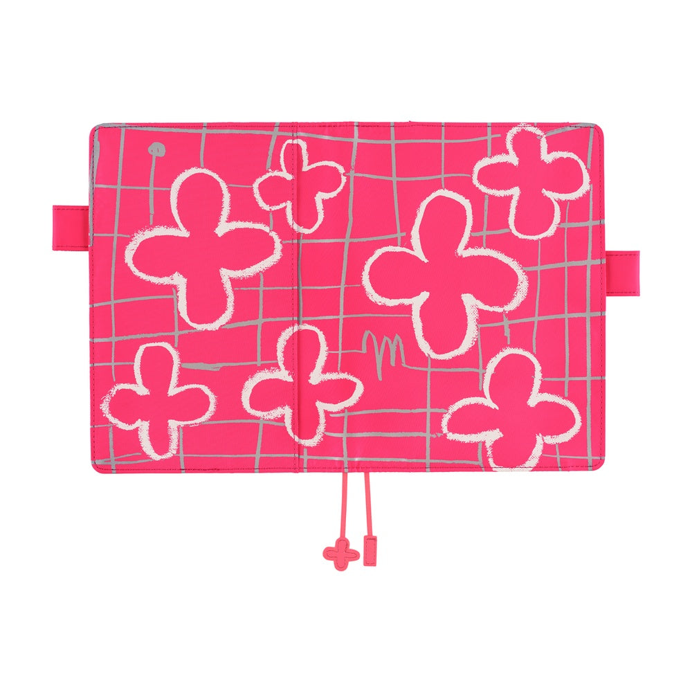 Hobonichi Techo 2026 Original Book & Cover, A5 - Makoto Matsubayashi: Pink Flowers (Jan/Mon Start)