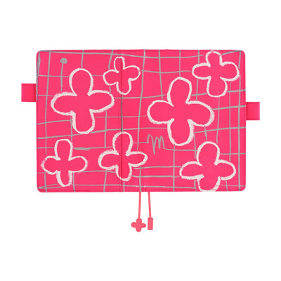 Hobonichi Techo 2026 Original Book & Cover, A5 - Makoto Matsubayashi: Pink Flowers (Jan/Mon Start)