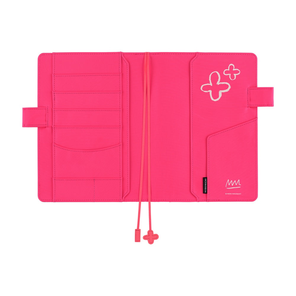 Hobonichi Techo 2026 Original Book & Cover, A5 - Makoto Matsubayashi: Pink Flowers (Jan/Mon Start)