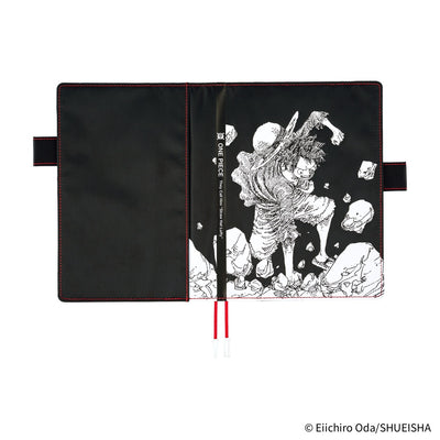 Hobonichi Techo 2026 Original Book & Cover, A5 - ONE PIECE Magazine: Straw Hat Luffy; Black (Jan/Mon Start)