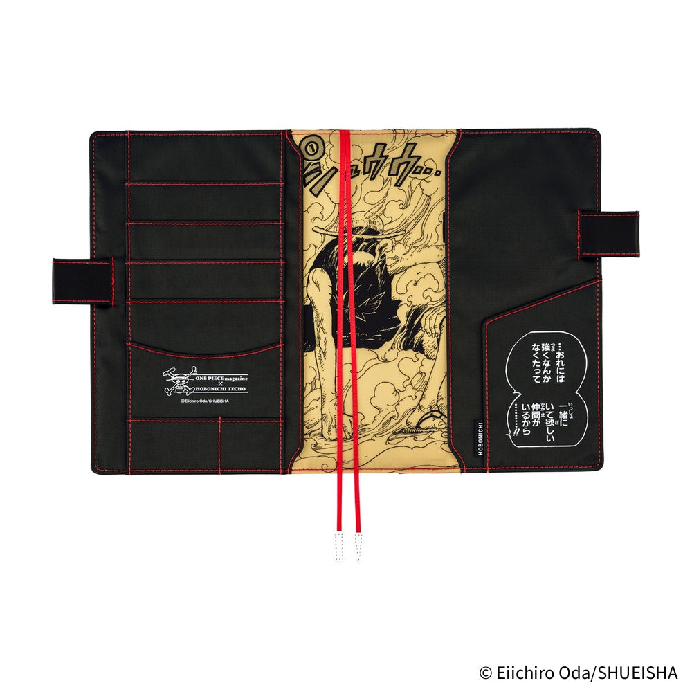 Hobonichi Techo 2026 Original Book & Cover, A5 - ONE PIECE Magazine: Straw Hat Luffy; Black (Jan/Mon Start)
