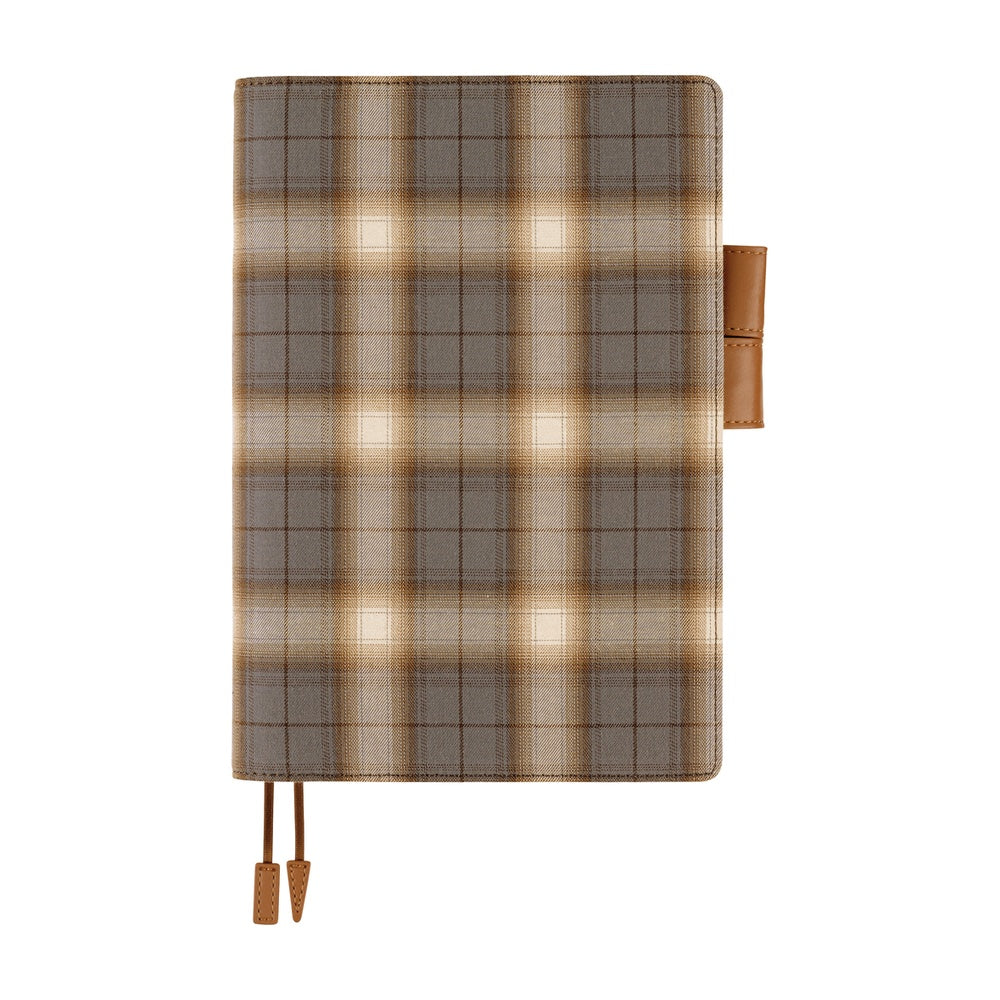 Hobonichi Techo 2026 Original Book & Cover, A5 - Shirt Fabric: Foggy Plaid (Jan/Mon Start)