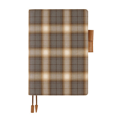 Hobonichi Techo 2026 Original Book & Cover, A5 - Shirt Fabric: Foggy Plaid (Jan/Mon Start)