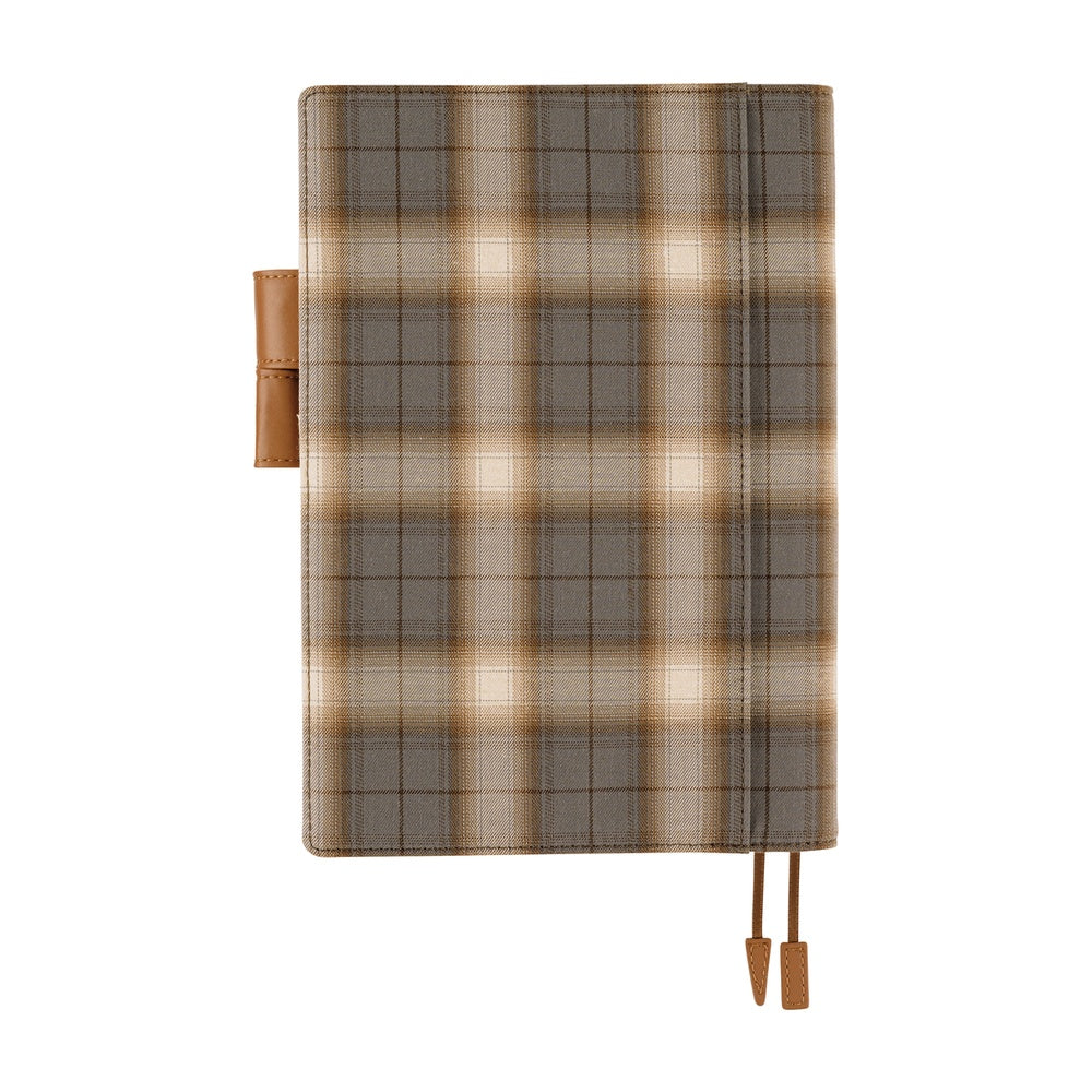 Hobonichi Techo 2026 Original Book & Cover, A5 - Shirt Fabric: Foggy Plaid (Jan/Mon Start)