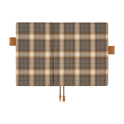 Hobonichi Techo 2026 Original Book & Cover, A5 - Shirt Fabric: Foggy Plaid (Jan/Mon Start)