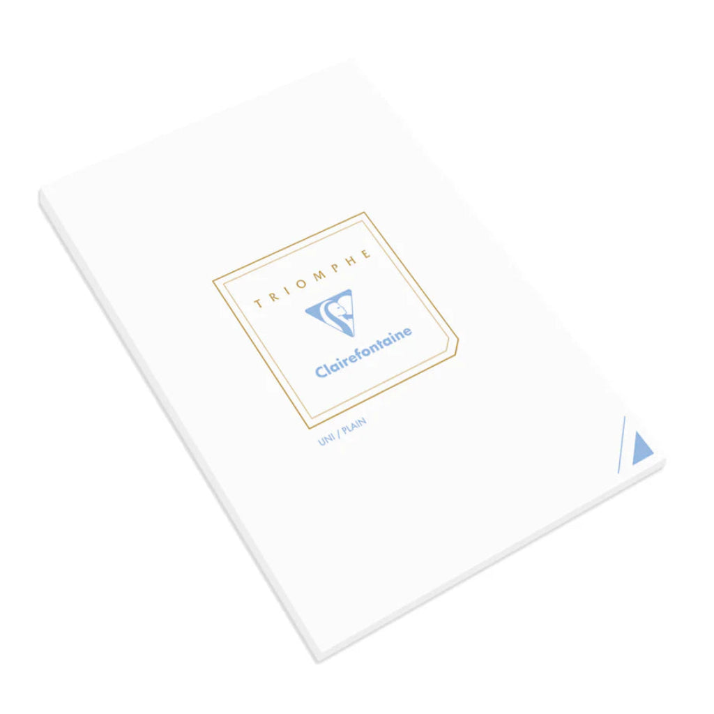 White notepad with Clairefontaine logo on a white background