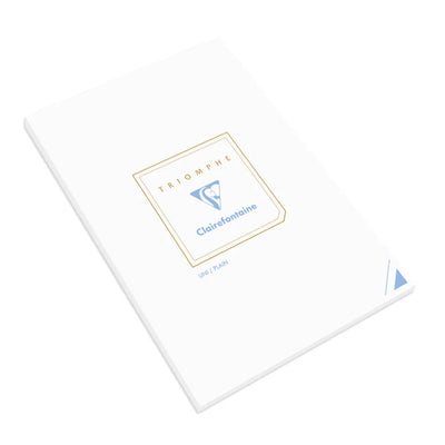 White notepad with Clairefontaine logo on a white background