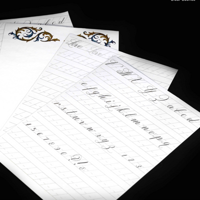 CoraCreaCrafts Calligraphy Notepad, A5