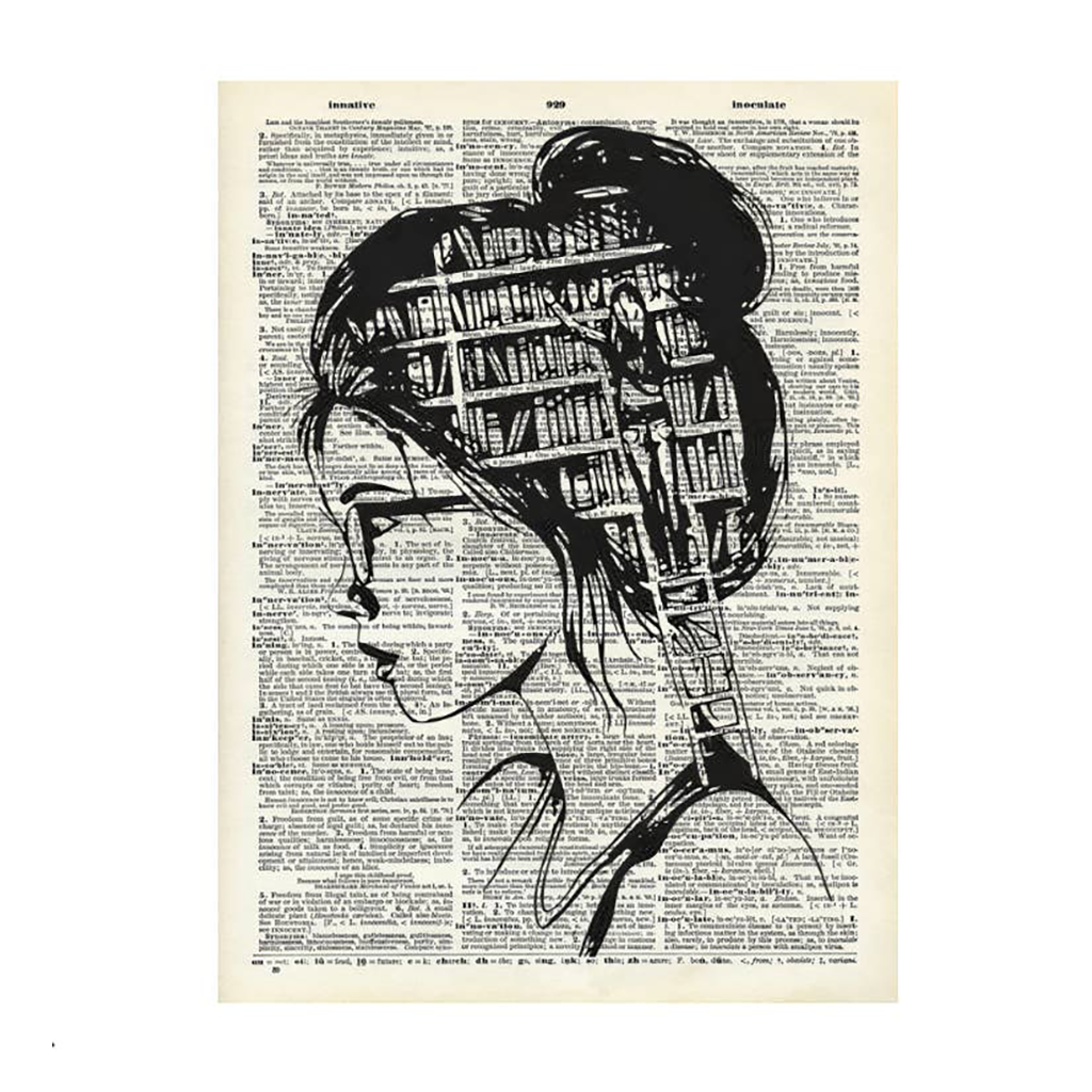 Vintage Dictionary Prints, Just One More Chapter