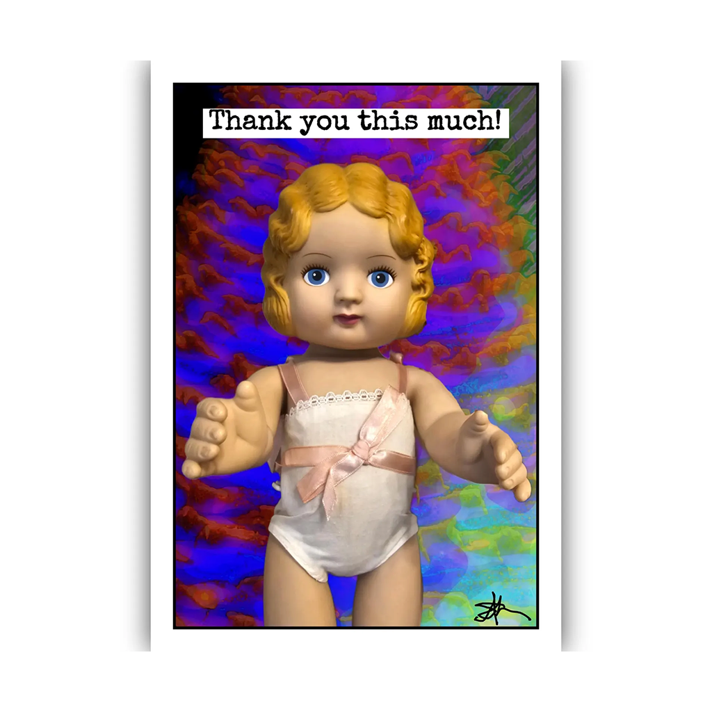 Thank You This Much! Doll Card