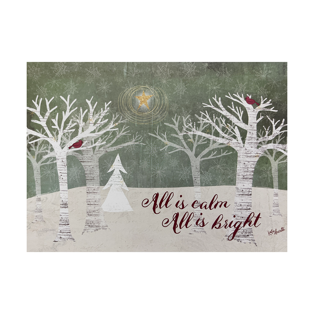 All Is Calm All Is Bright Christmas Card