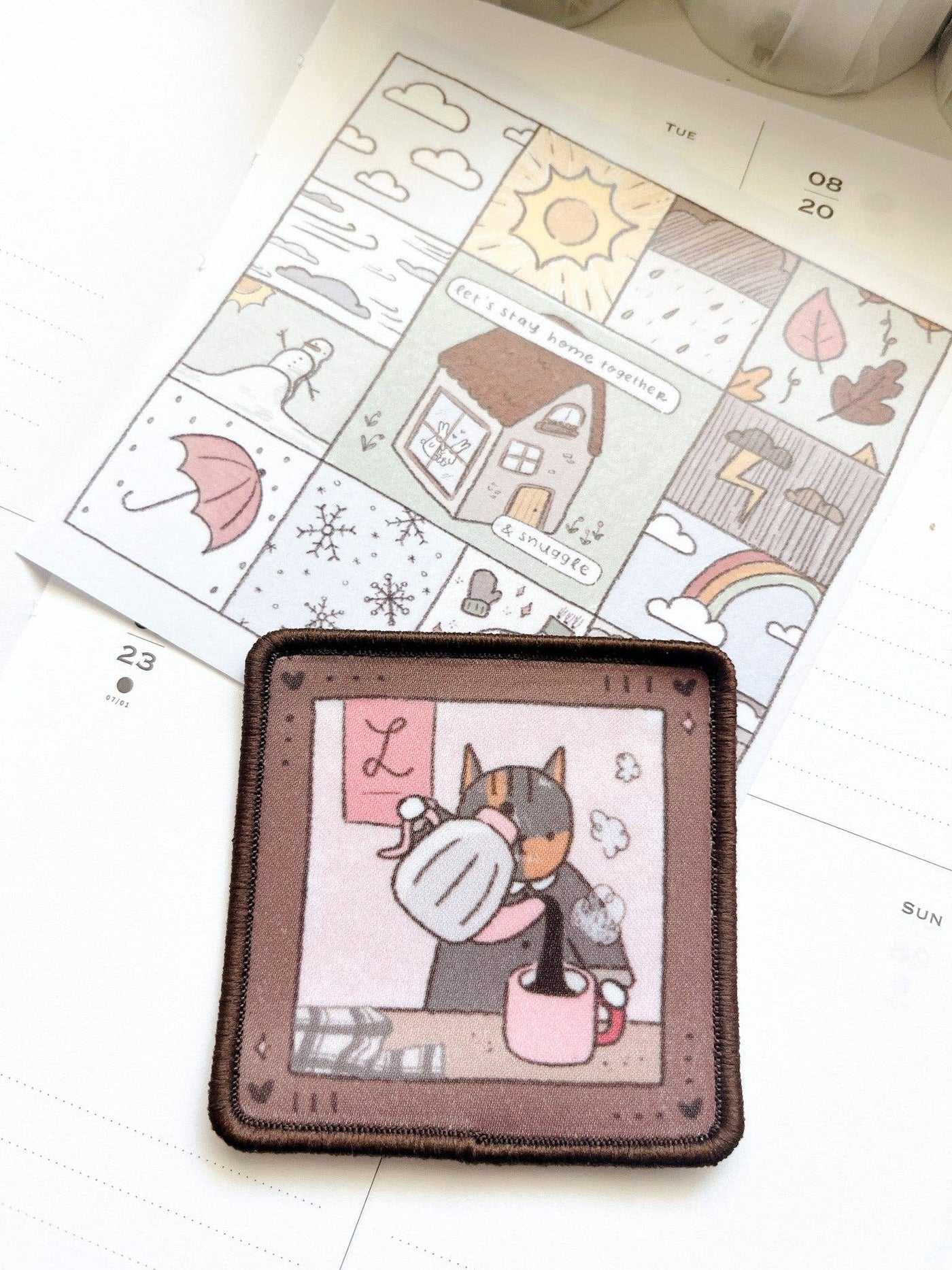 Kuboandlucy X Dana Ate Oatmeal Barista Lucy Adhesive Patch at Lighthouse Paper Co. in Melbourne, FL, Image 1