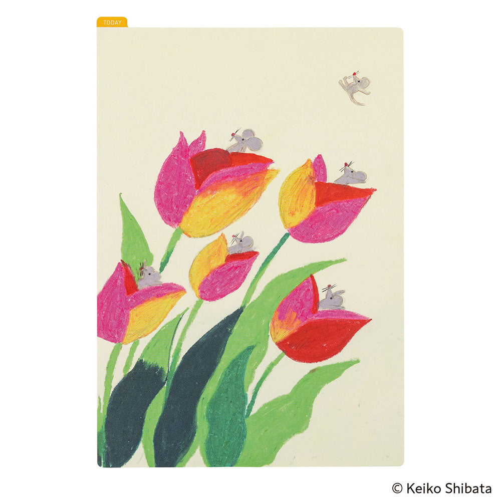 Hobonichi Pencil Board, A5 - Keiko Shibata: Swaying Tulips