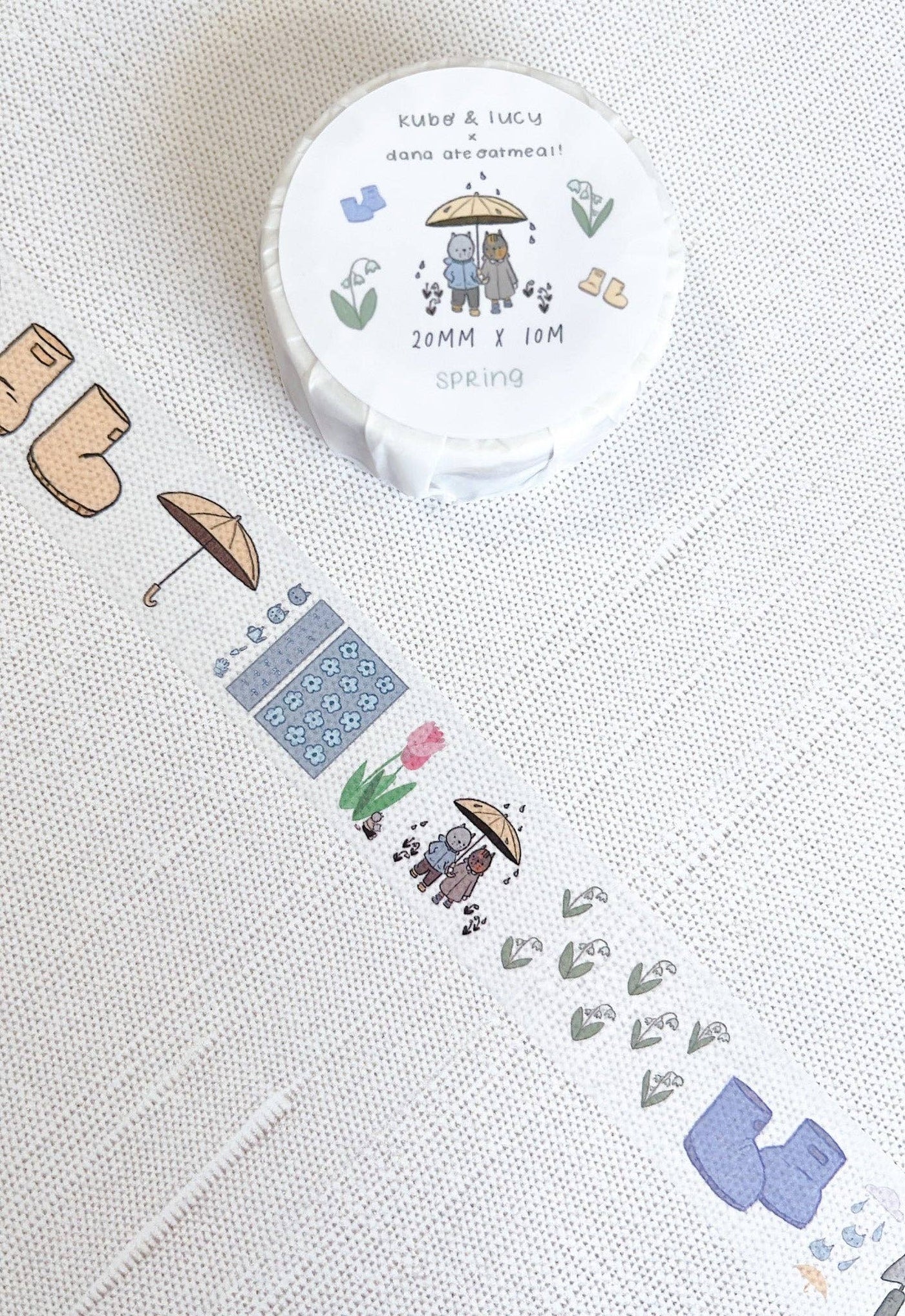 Kuboandlucy x Dana Ate Oatmeal Four Seasons Washi Tape - Summer