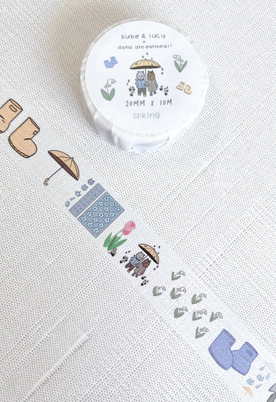 Kuboandlucy x Dana Ate Oatmeal Four Seasons Washi Tape - Summer