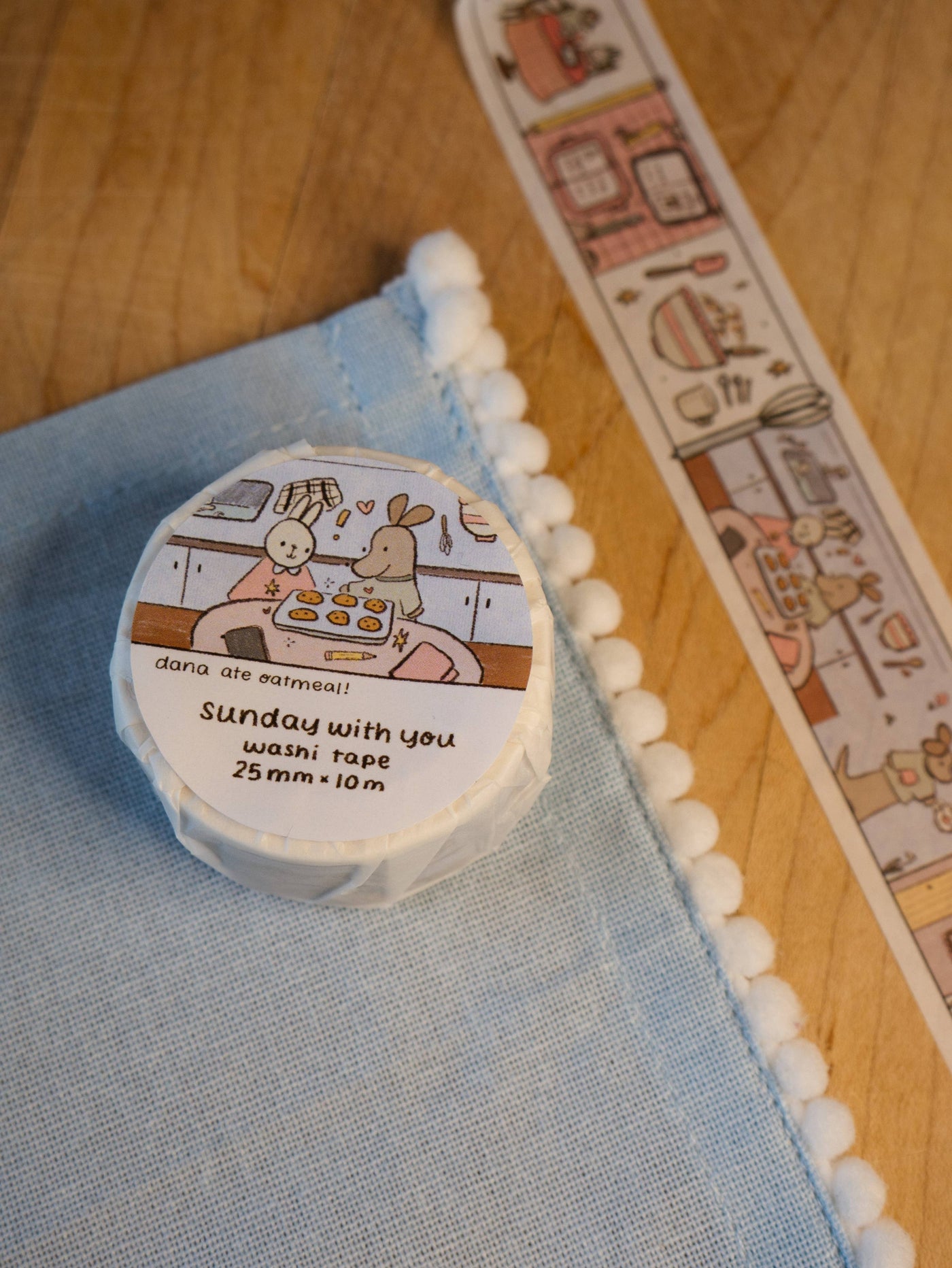 Dana Ate Oatmeal! Sunday With You Washi Tape