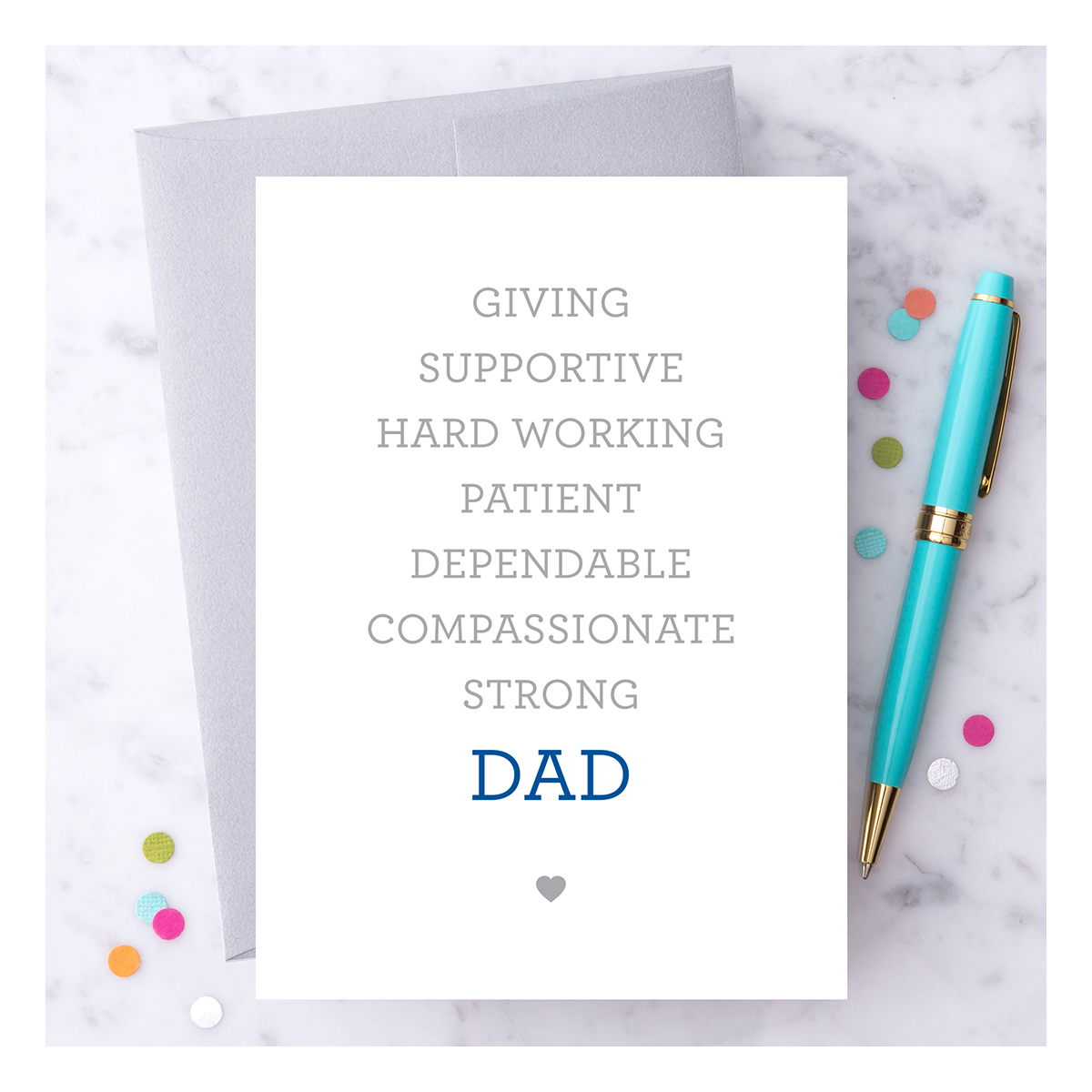 Dad Attributes Father's Day Card