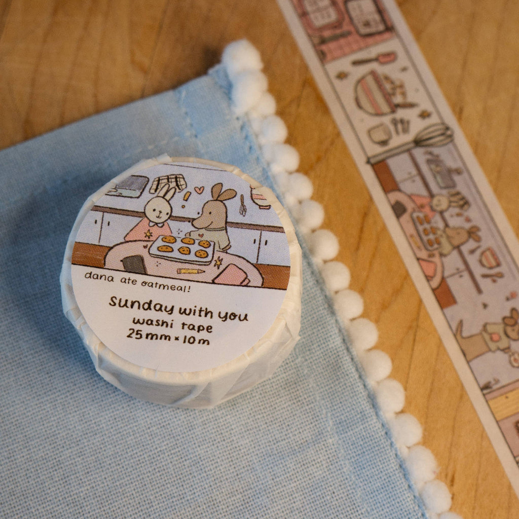 Dana Ate Oatmeal! Sunday With You Washi Tape