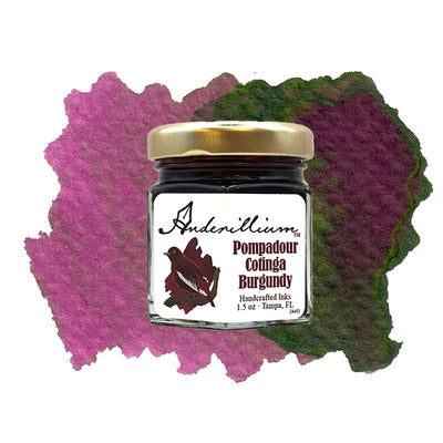 Anderillium Fountain Pen Ink, Pompadour Cotinga Burgundy