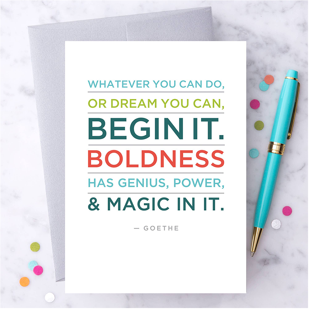 Begin It Encouragement Greeting Card