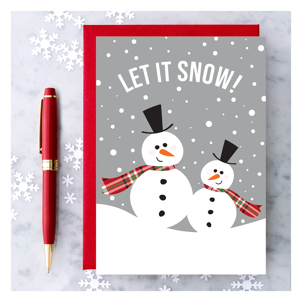 Let it Snow Snowmen Card