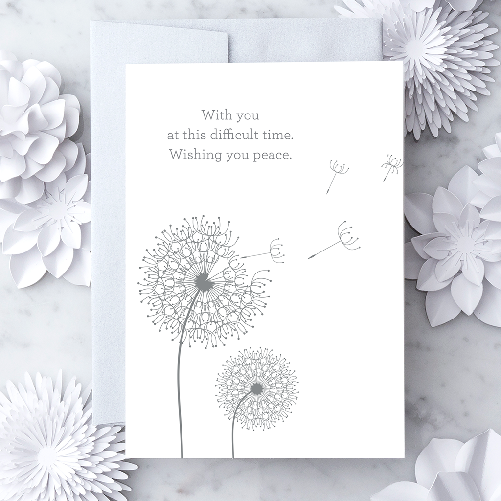 With You At This Difficult Time Sympathy Card