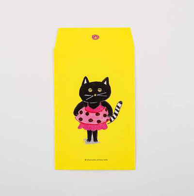 Hobonichi Donut Penta-kun Message Card, Kitty Cat