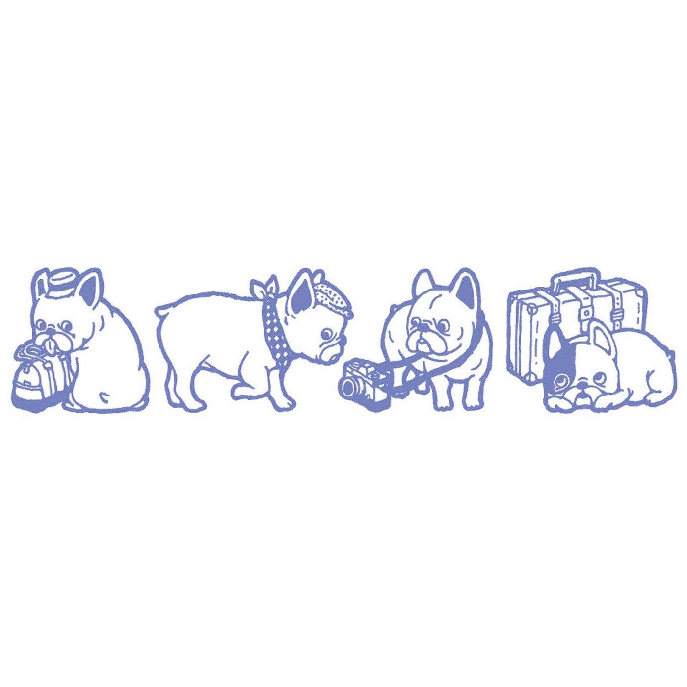 Plus Mini Deco Stamp Roller, Dogs