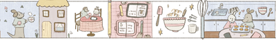 Dana Ate Oatmeal! Sunday With You Washi Tape