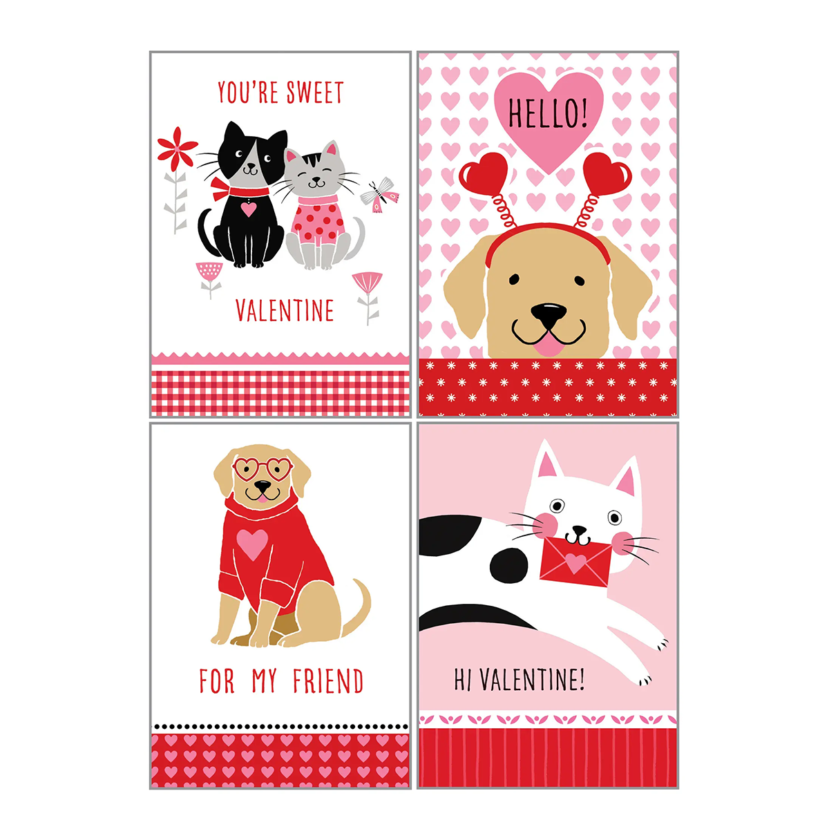 Kids Valentine Pack, Cats & Dogs