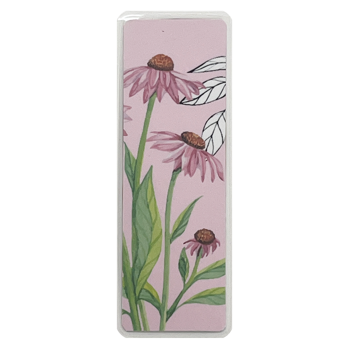 Echinacea Flower Laminated Bookmark, Image 1
