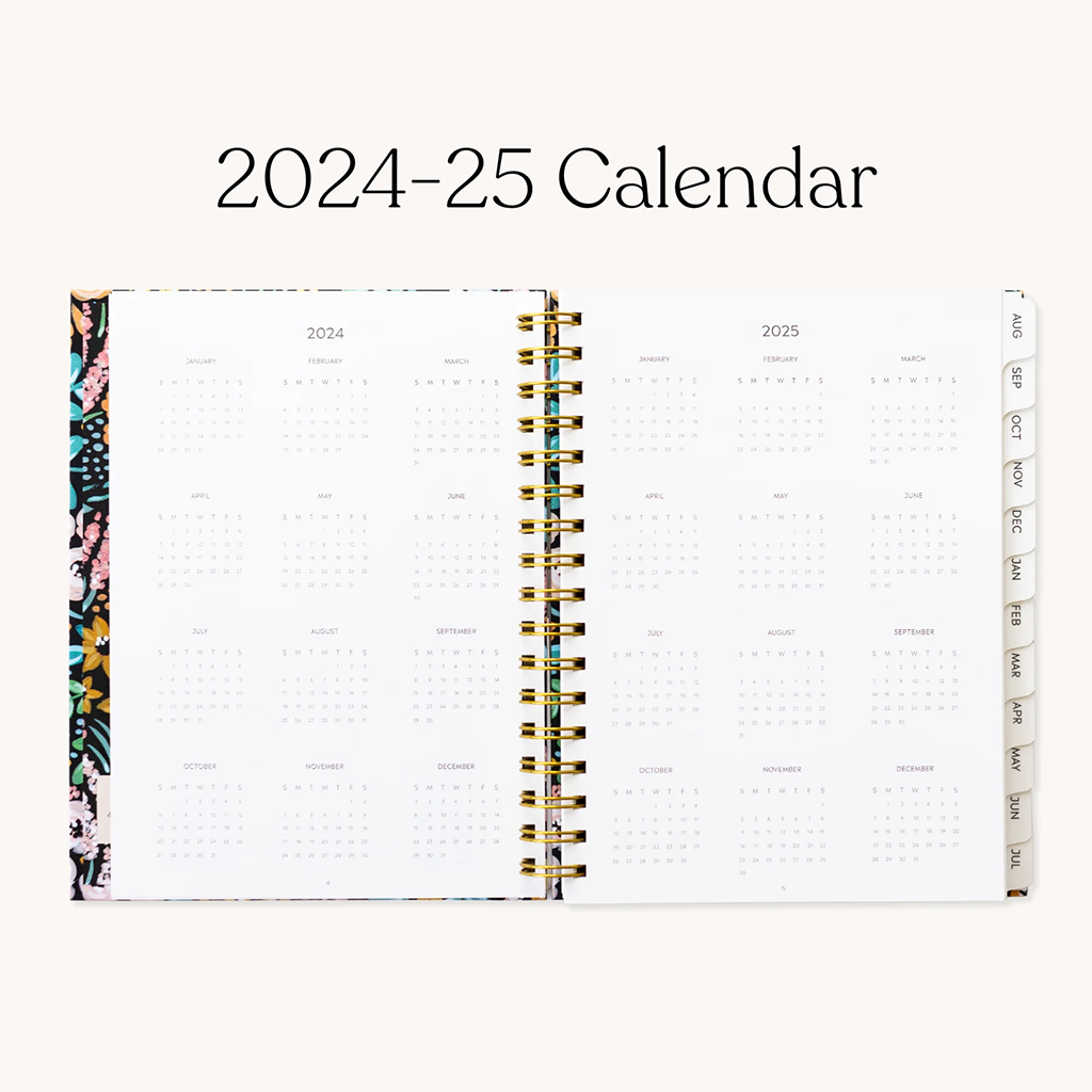 Elyse Breanne Design Wildflower Bunch Agenda académique 2024-2025 17,8 x 22,9 cm