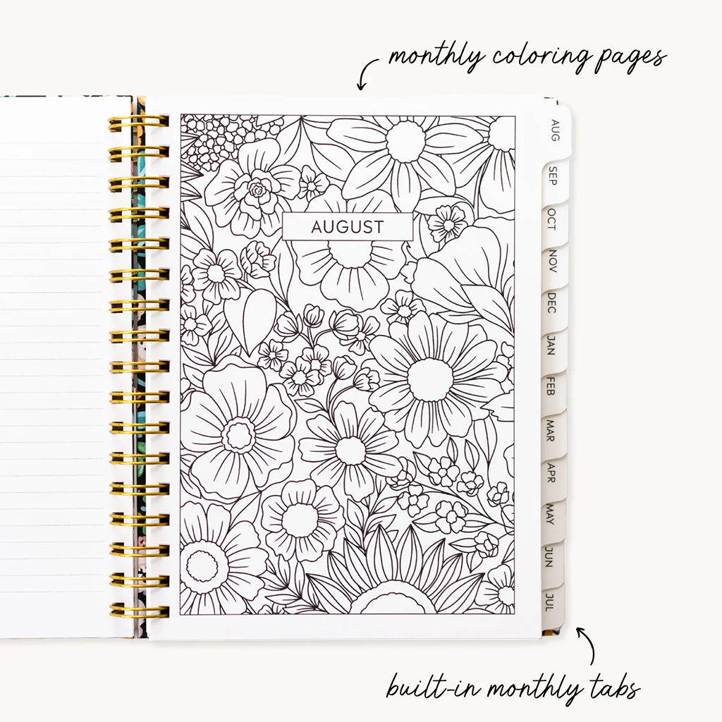 Elyse Breanne Design Wildflower Bunch Agenda académique 2024-2025 17,8 x 22,9 cm