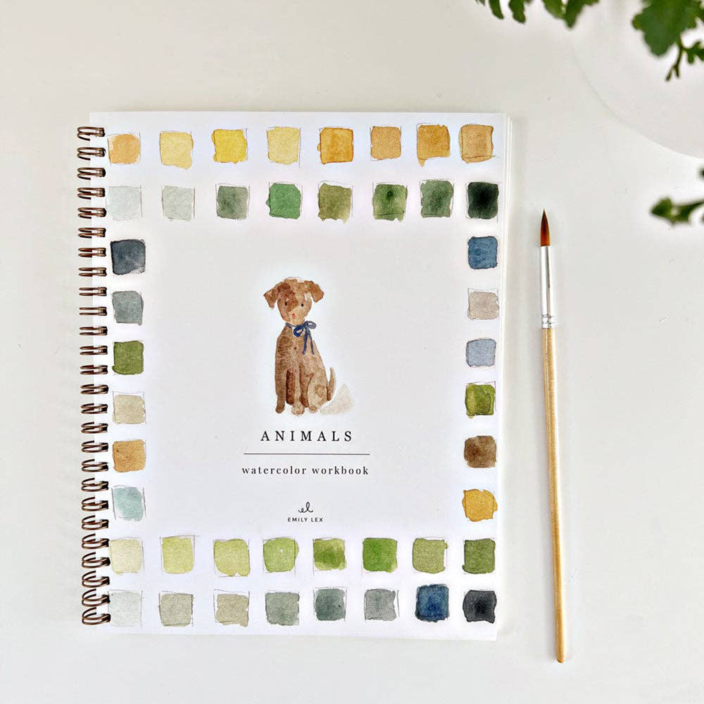 Emily Lex Studio Watercolor Workbook, Animals