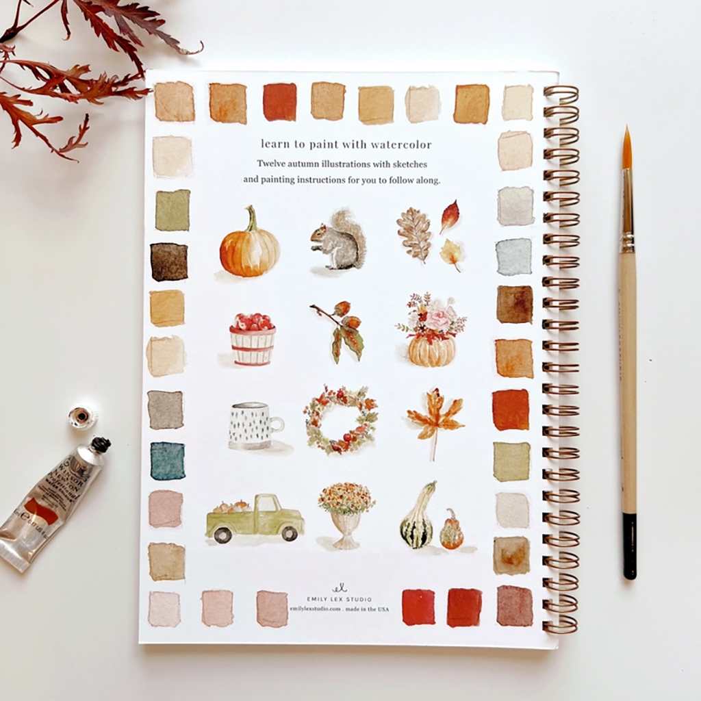 Emily Lex Studio Watercolor Workbook, Autumn