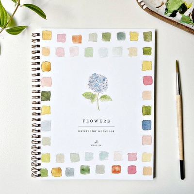 Emily Lex Studio Watercolor Workbook, Flowers