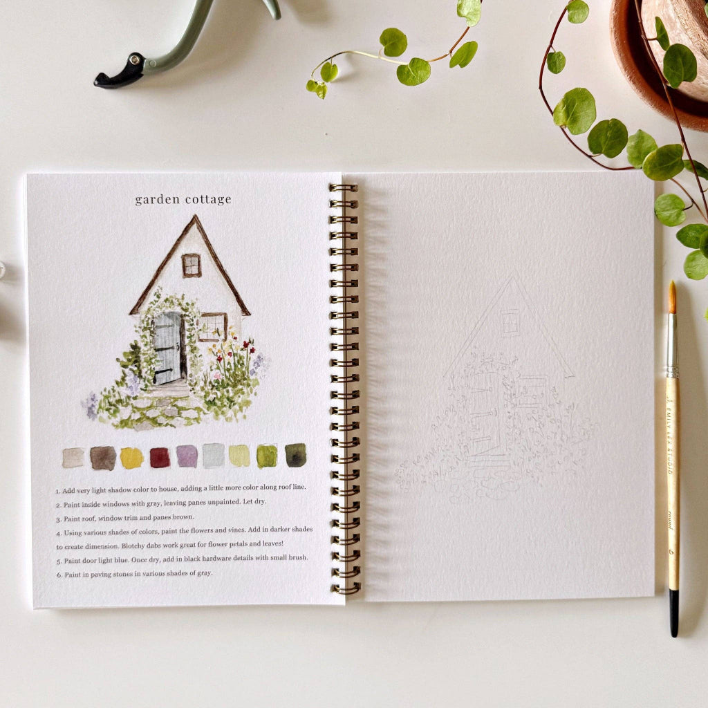 Emily Lex Studio Watercolor Workbook, Garden